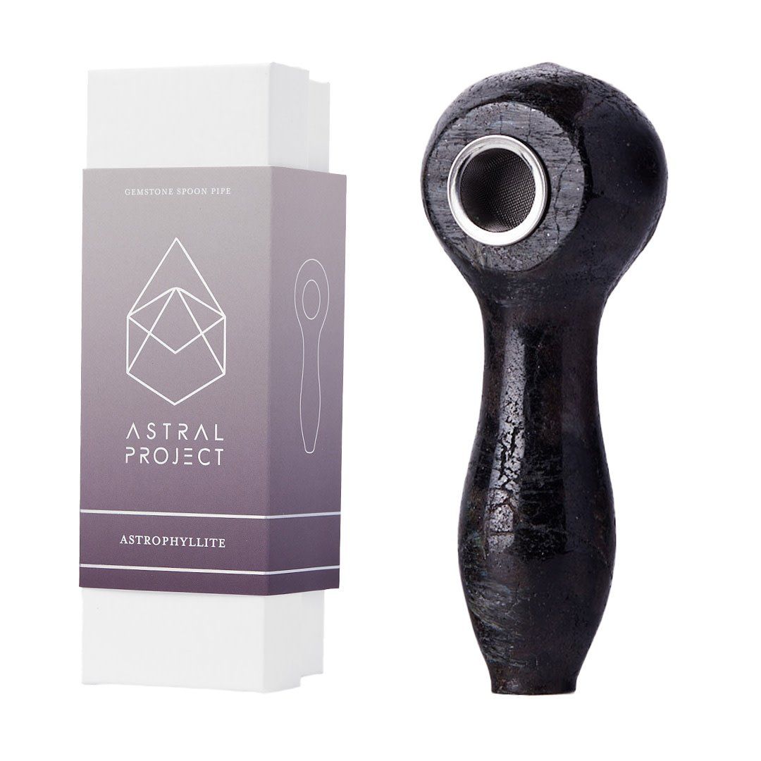 Astral Project Gemstone Spoon Pipes Assorted Colors