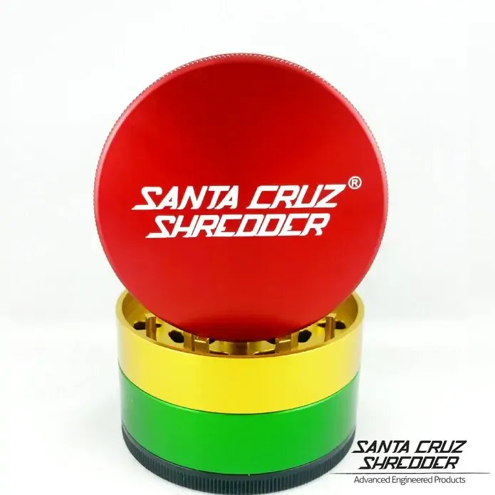 Santa Cruz Shredder 4 Piece Large Grinder Rasta