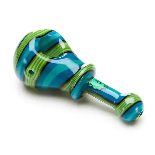 Green Bear Wag Rattle Spoon