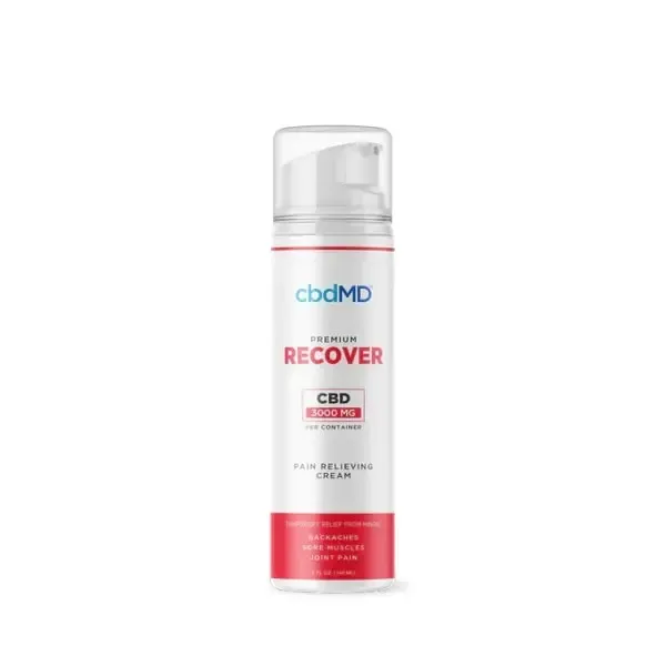 CBDMD 3000mg Recover Pain Relieving Cream Airless Pump
