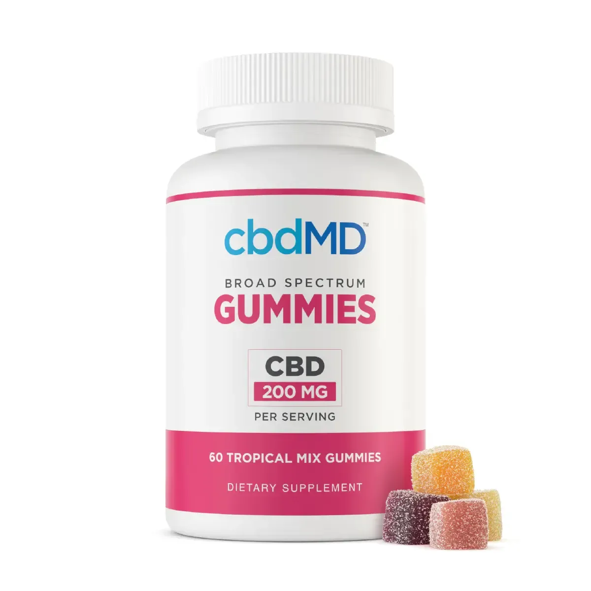 CBDMD Broad Spectrum Gummies 200MG Each 60CT