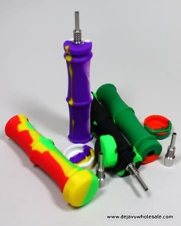 4.25&#39;&#39; 10mm Stainless Steel Tip Silicone Nectar Collector