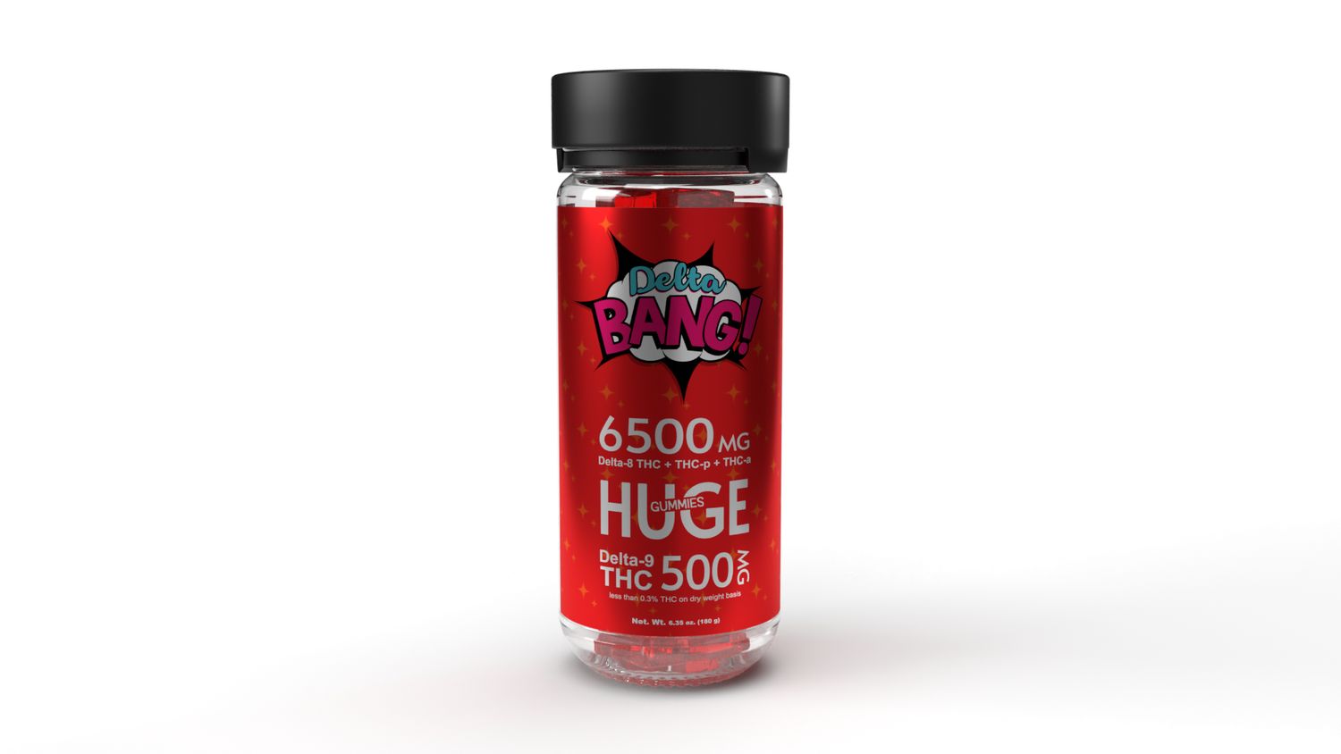Delta Bang THCA Infused Gummy Blend – 6,500mg – Strawberry (20 Count)