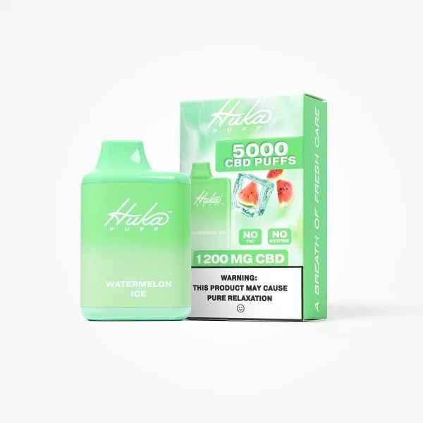 Huka Puff 1200mg CBD Disposeable 5000 puffs Watermelon Ice