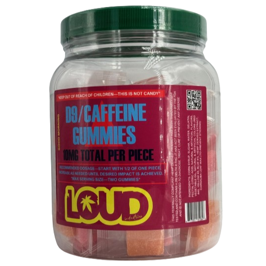 Loud D9/Caffeine Gummies 10mg Per Piece