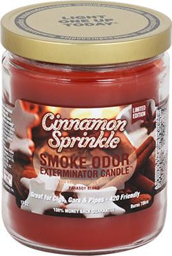 Smoke Odor Candle Cinnamon Sprinkle