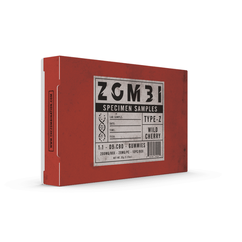 Zombi Edibles 200mg D9 Cherry 20mg Per Piece