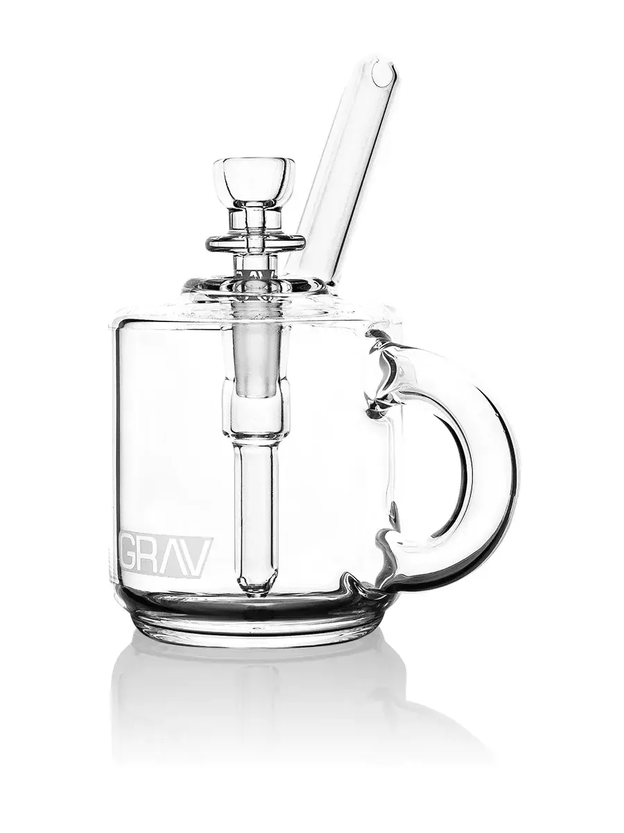 GRAV COFFEE MUG POCKET BUBBLER CLEAR