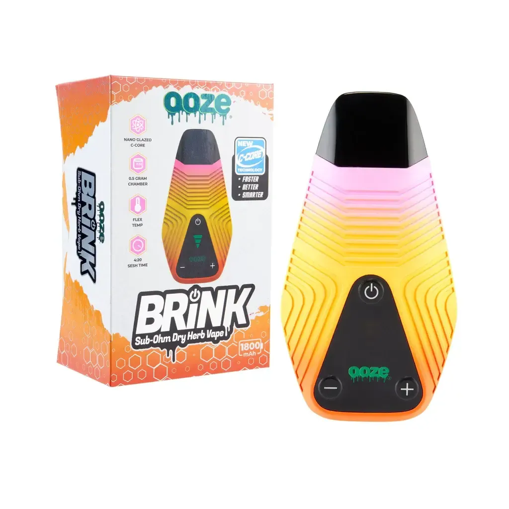 Ooze Brink Dry Herb Vaporizer – 1800 mAh C-Core - Sunshine