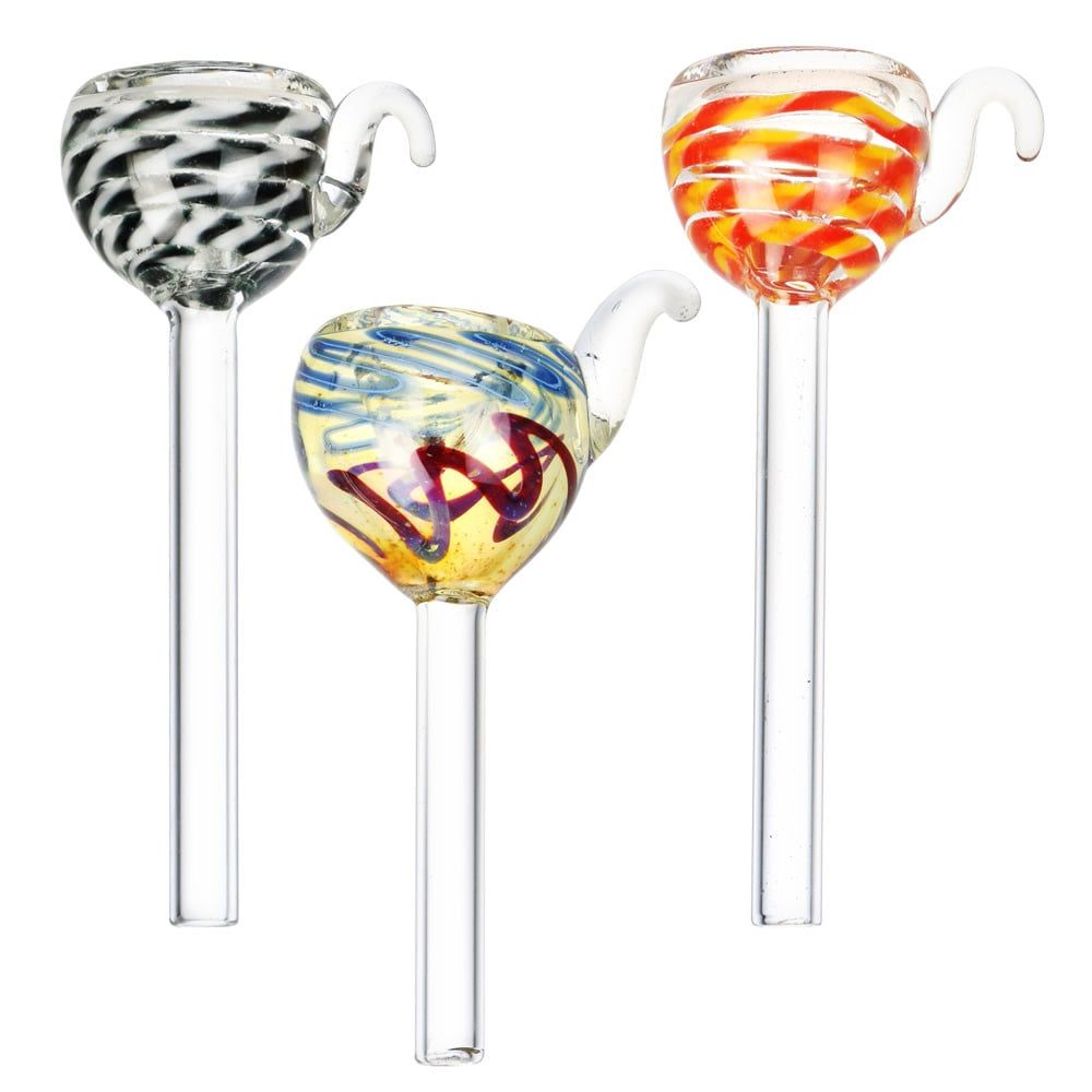 Twisted Ropes Glass Herb Slide 9mm M Colors Vary