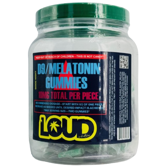 Loud D9/Melatonin Gummies 10mg Each