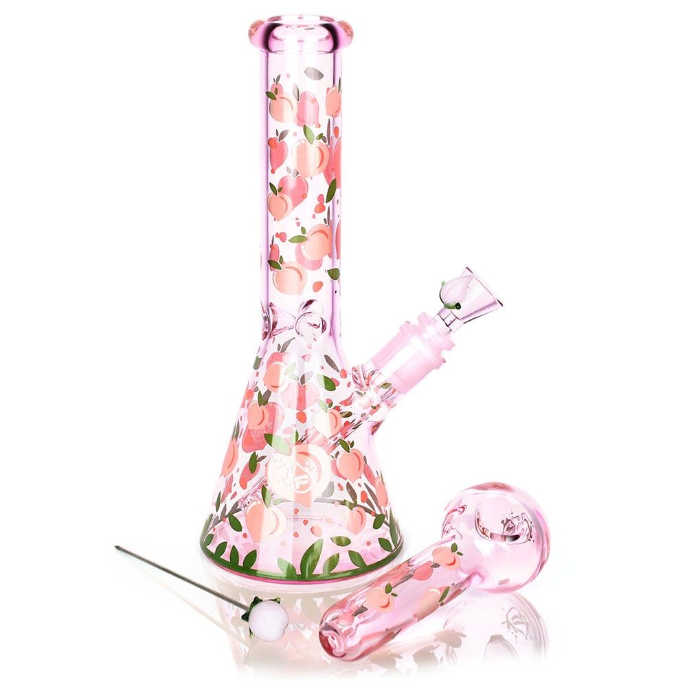 Pulsar Fruit Series Peaches &amp; Cream Glow Herb Pipe Duo Kit