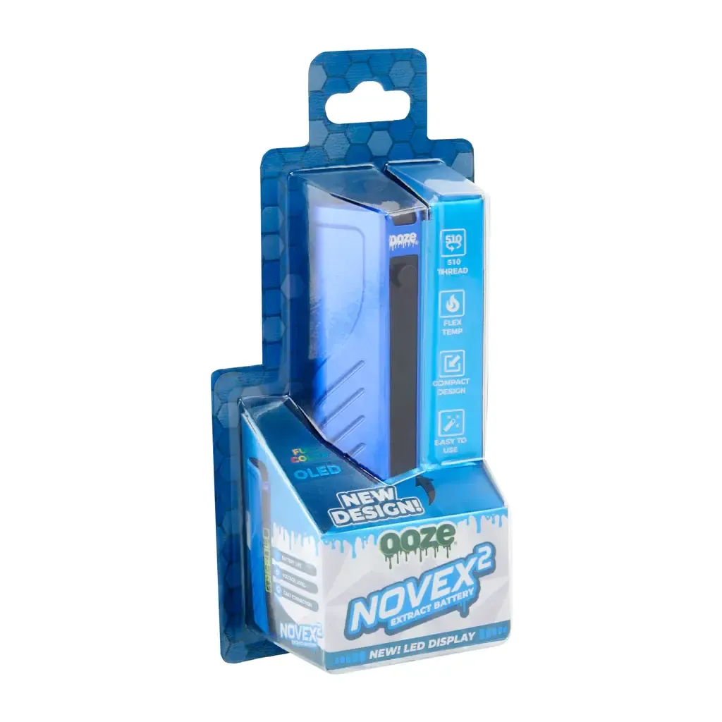 Ooze Novex 2 - 400 mAh Vape Battery - Blue