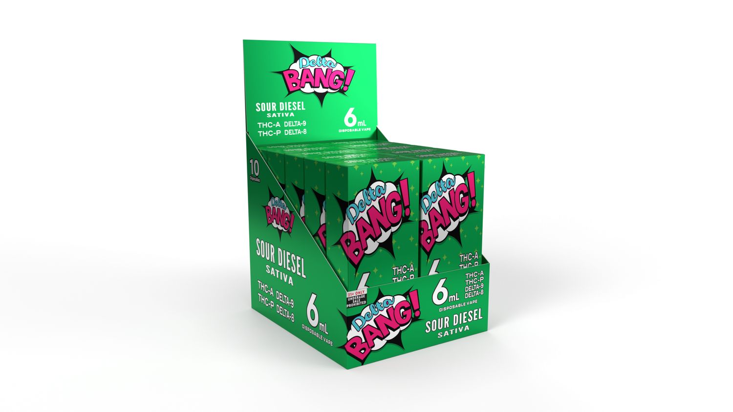 Delta Bang THCA Disposable Blend – 6ml – Sour Diesel (Sativa)