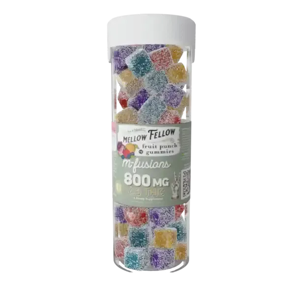 Mellow Fellow - M-Fusion Edibles - 800mg - Delta 9 - Fruit Punch - 40 Cnt