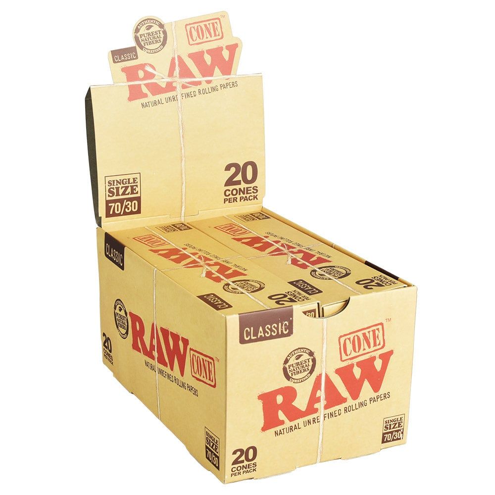 Raw Classic Single Size 70/24 Cones 20pk