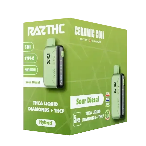RAZ THC - Disposable - 6ml - THCa + THCp - Sour Diesel