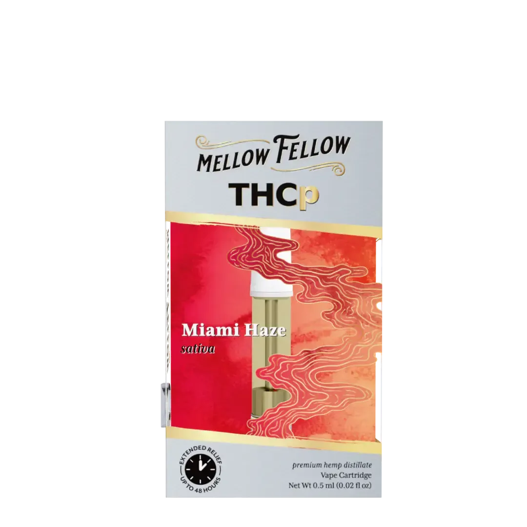 Mellow Fellow - Vape Cartridge - 0.5G - THCp - Miami Haze Sativa