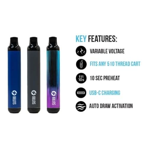 SUTRA SILO AUTO DRAW CARTRIDGE VAPORIZER Gunmetal
