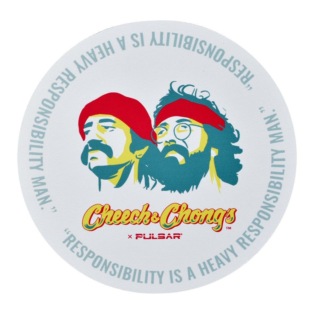 Cheech &amp; Chong's x Pulsar Fabric Top Dab Mat | Responsibility | 8"