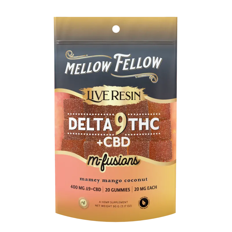 Mellow Fellow - Live Resin - M-Fusion Edibles - 400mg - Delta 9 - Mamey Mango Coconut