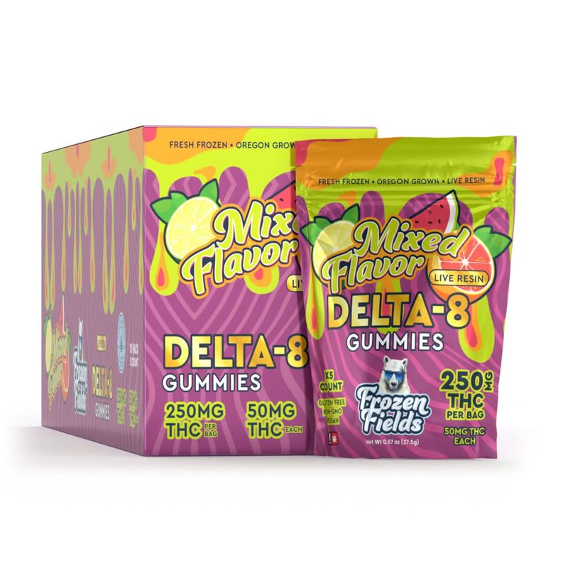 Frozen Fields - D8 - Gummies - Live Resin - 250 MG