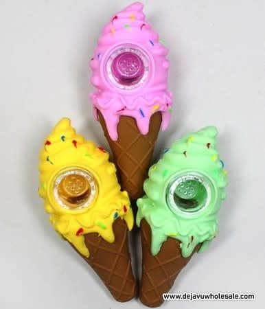 4.5&quot; Ice Cream Silicone Hand Pipe