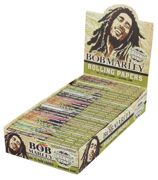 Bob Marley Unbleached Organic Hemp Rolling Papers 1 1/4