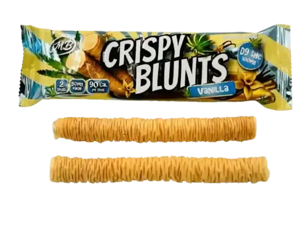 Crispy Blunts D9 100mg Edibles (2pc @ 50mg) Vanilla