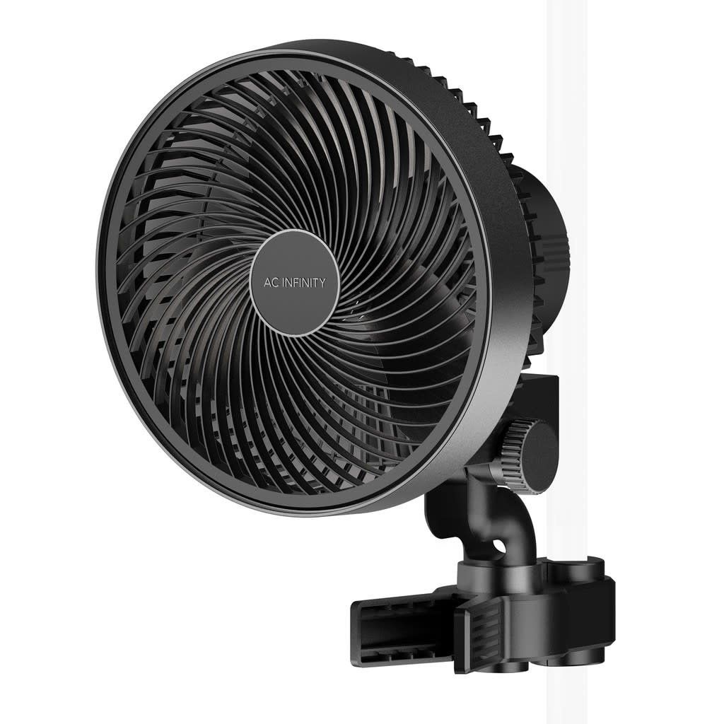 AC INFINITY CLOUDRAY S6, GEN 2 GROW TENT CLIP FAN 6” WITH LONG-LIFE EC MOTOR, 10-LEVEL DYNAMIC WIND MODES &amp; FAN SPEEDS, 10-LEVEL AUTO OSCILLATION