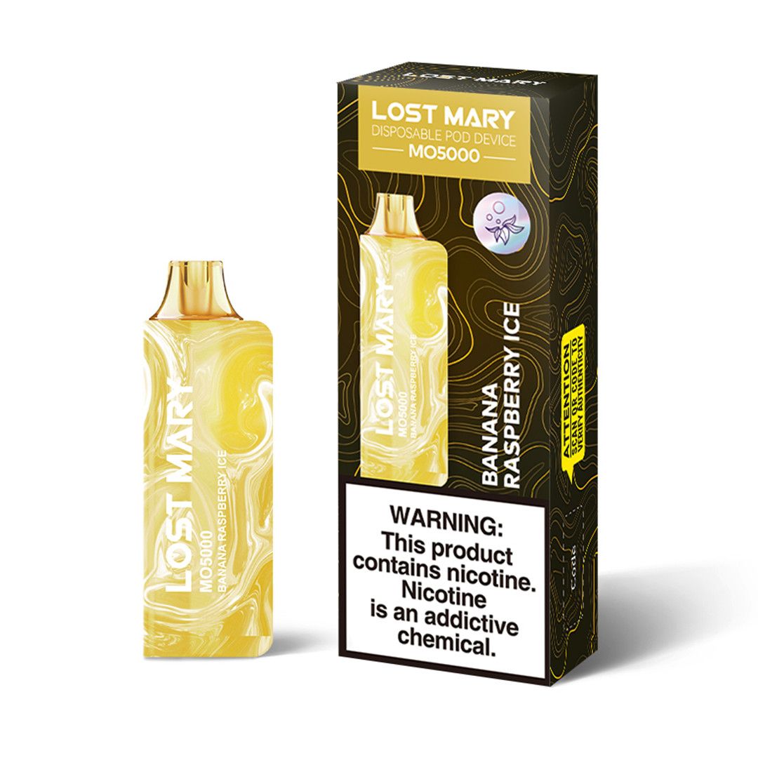 Lost Mary MO5000 Disposable Vape Banana Raspberry Ice
