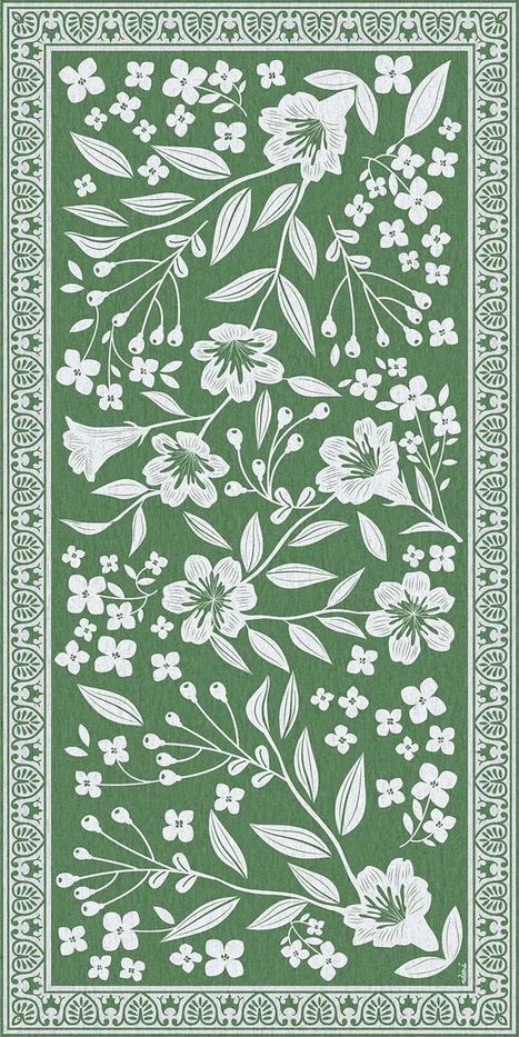 Tapis Arista vert (120x180) 3.9&#39;x5.9&#39;