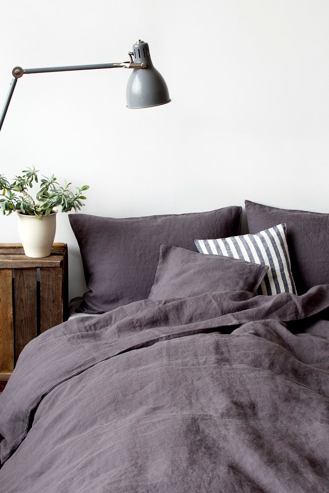 Couvre duvet KING Gris foncé