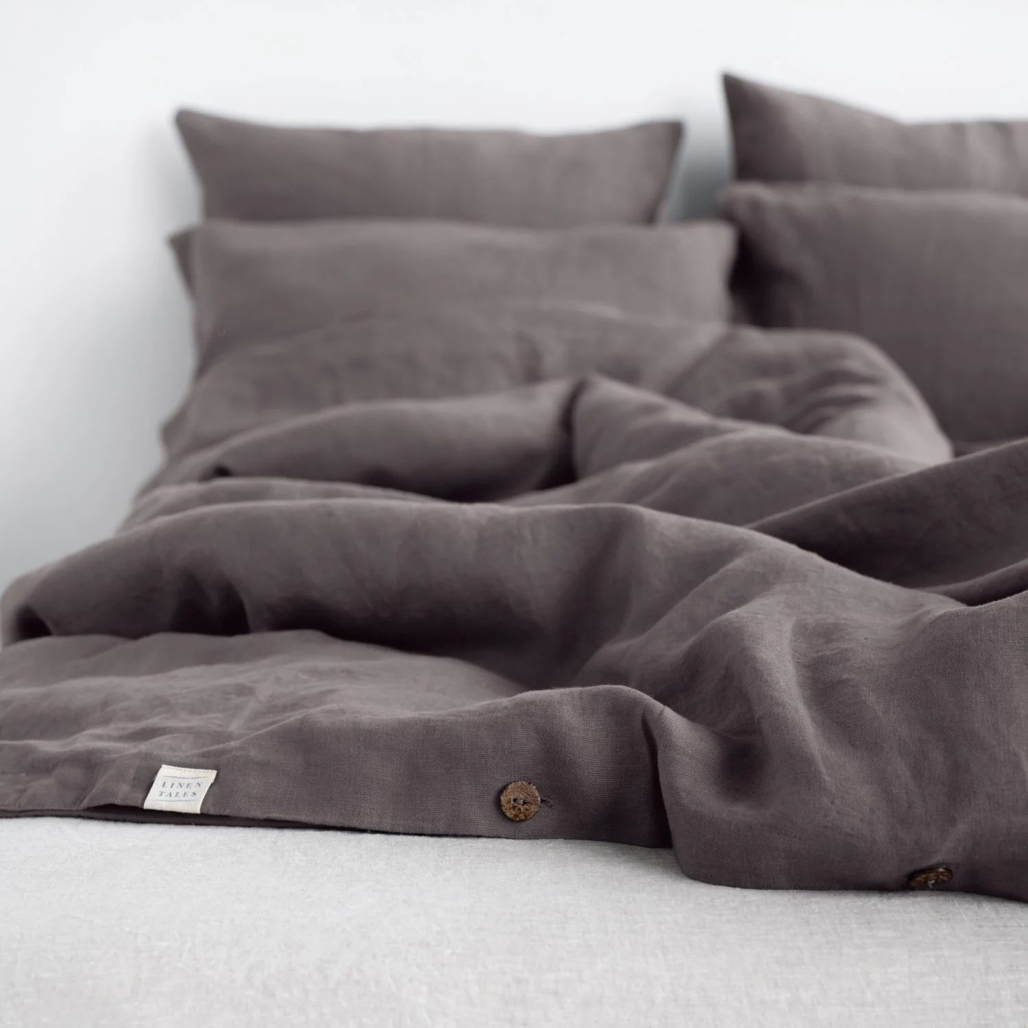 Couvre duvet KING Gris foncé