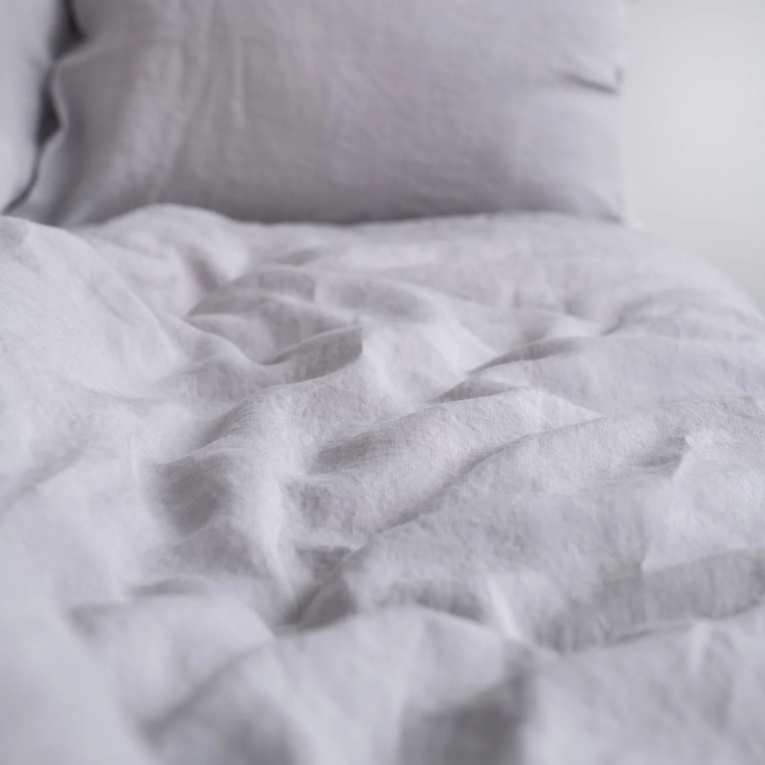 Couvre duvet KING Gris pâle