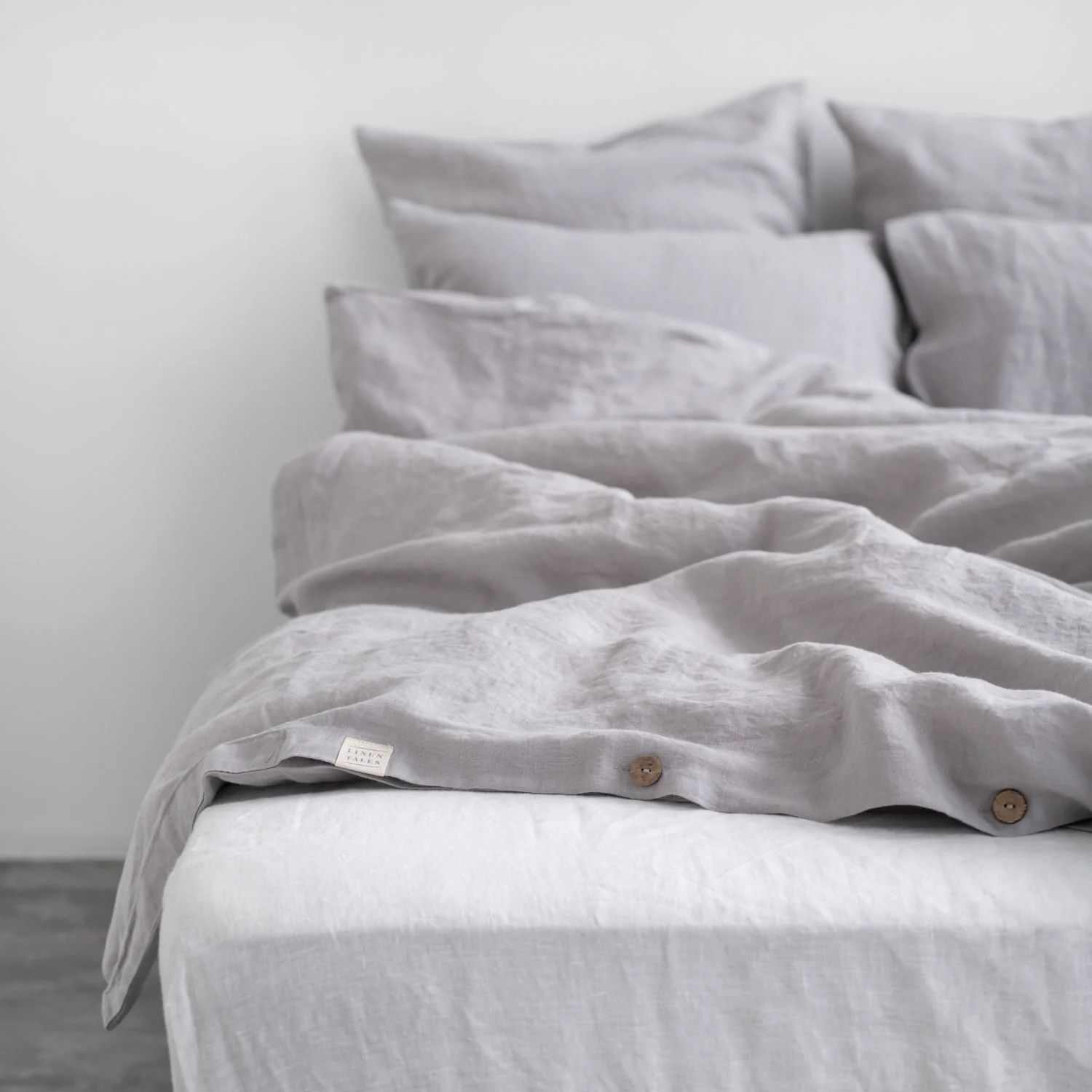 Couvre duvet KING Gris pâle