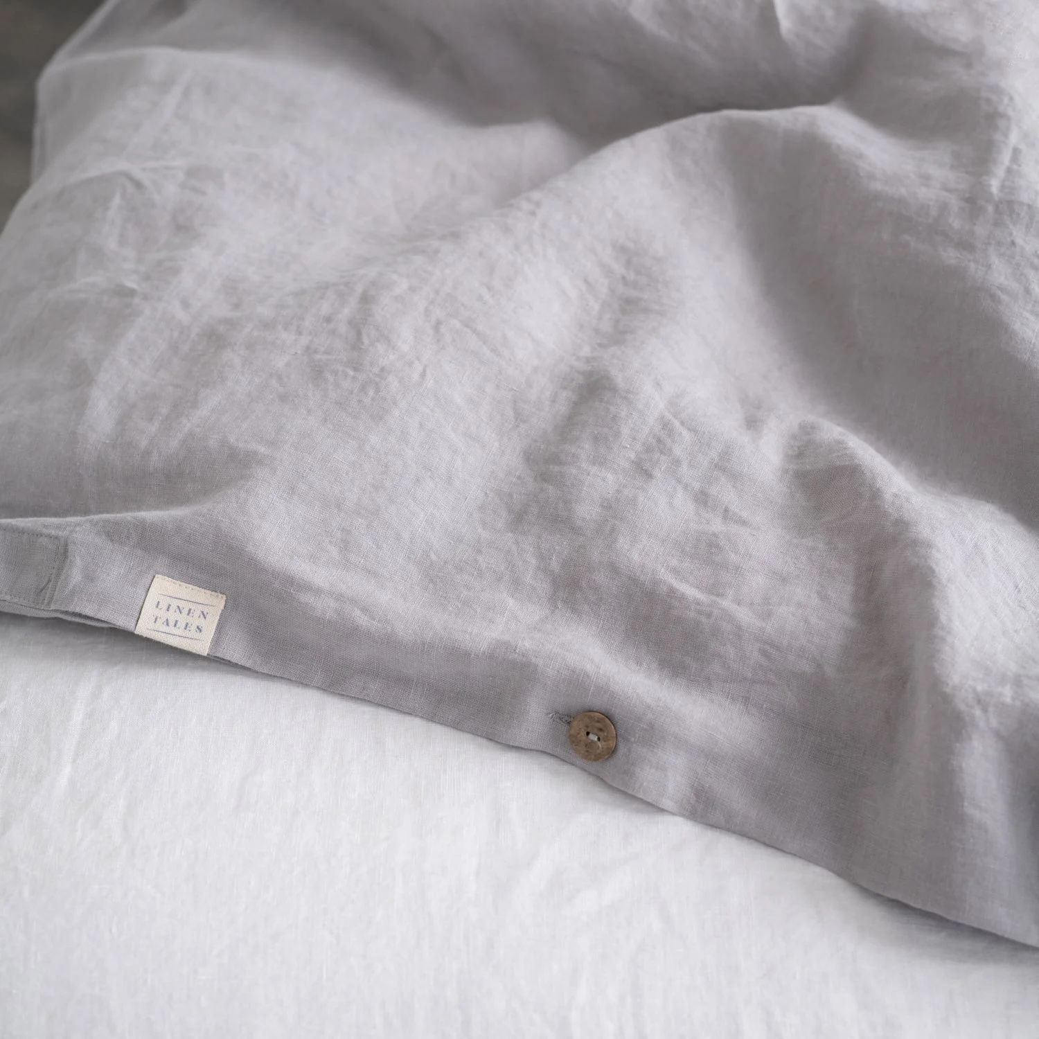 Couvre duvet KING Gris pâle