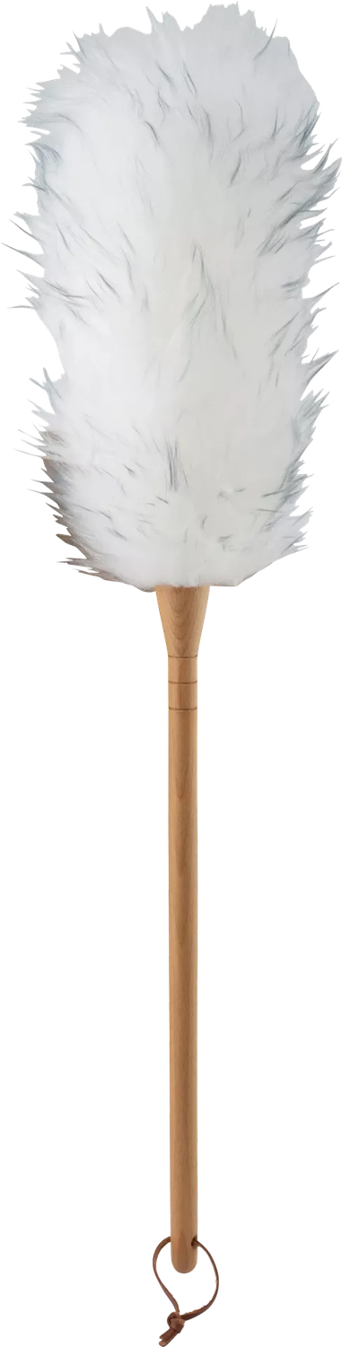 Plumeau en fourrure d‘agneau hêtre huilé 75cm