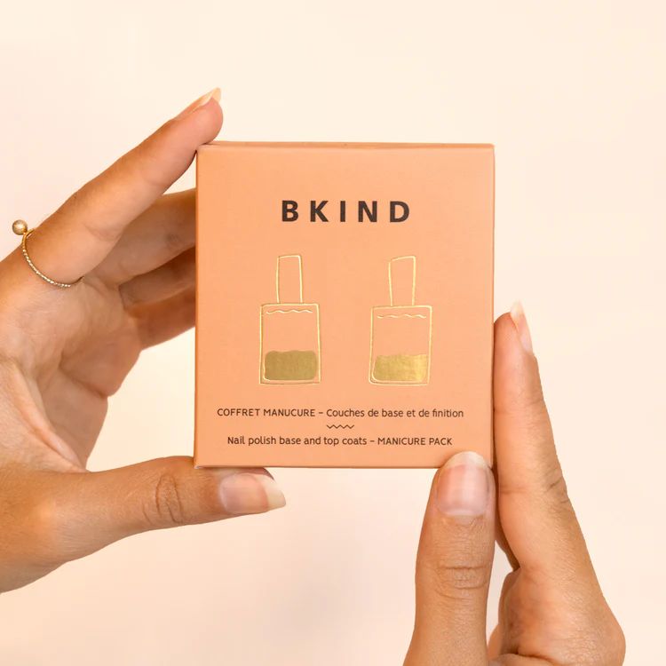 Coffret manicure - Couches de base et de finition végane, base de plantes, non-toxiques 21-FREE