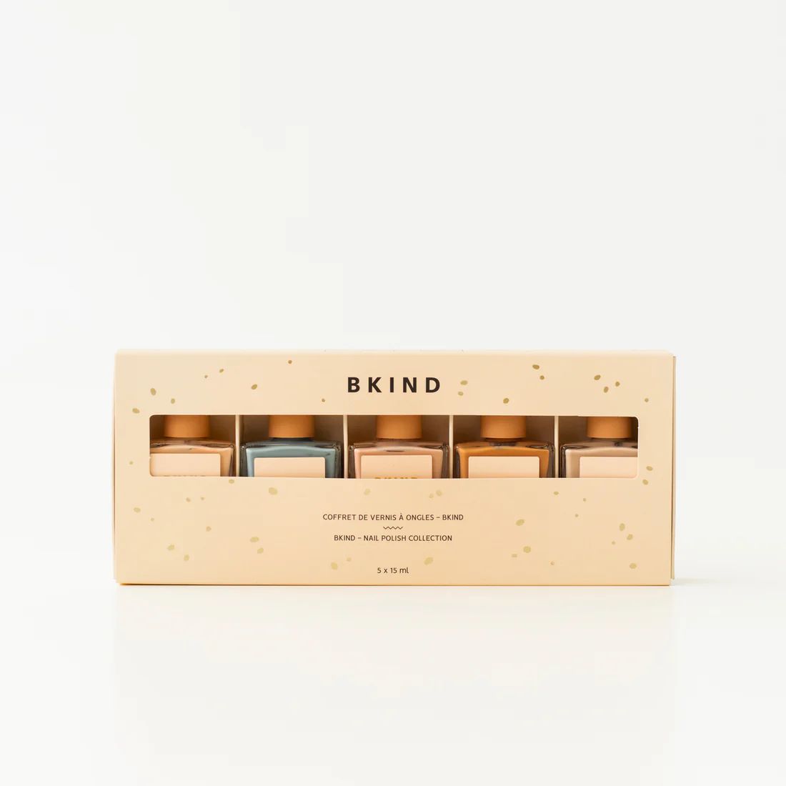 Coffret de vernis à ongles véganes non-toxiques qualité professionnelle à 5 (Qc)