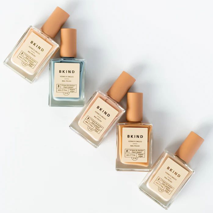 Coffret de vernis à ongles véganes non-toxiques qualité professionnelle à 5 (Qc)