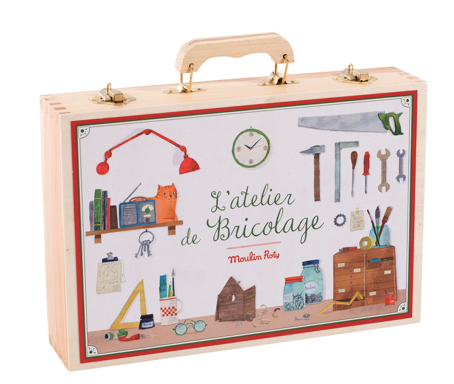 Grande boîte à outils en bois (pour les +6 ans)