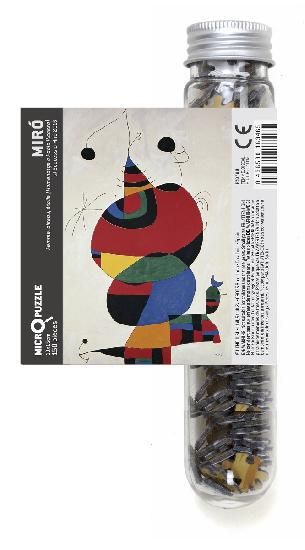 Micropuzzle : Femme, oiseau, par Miró