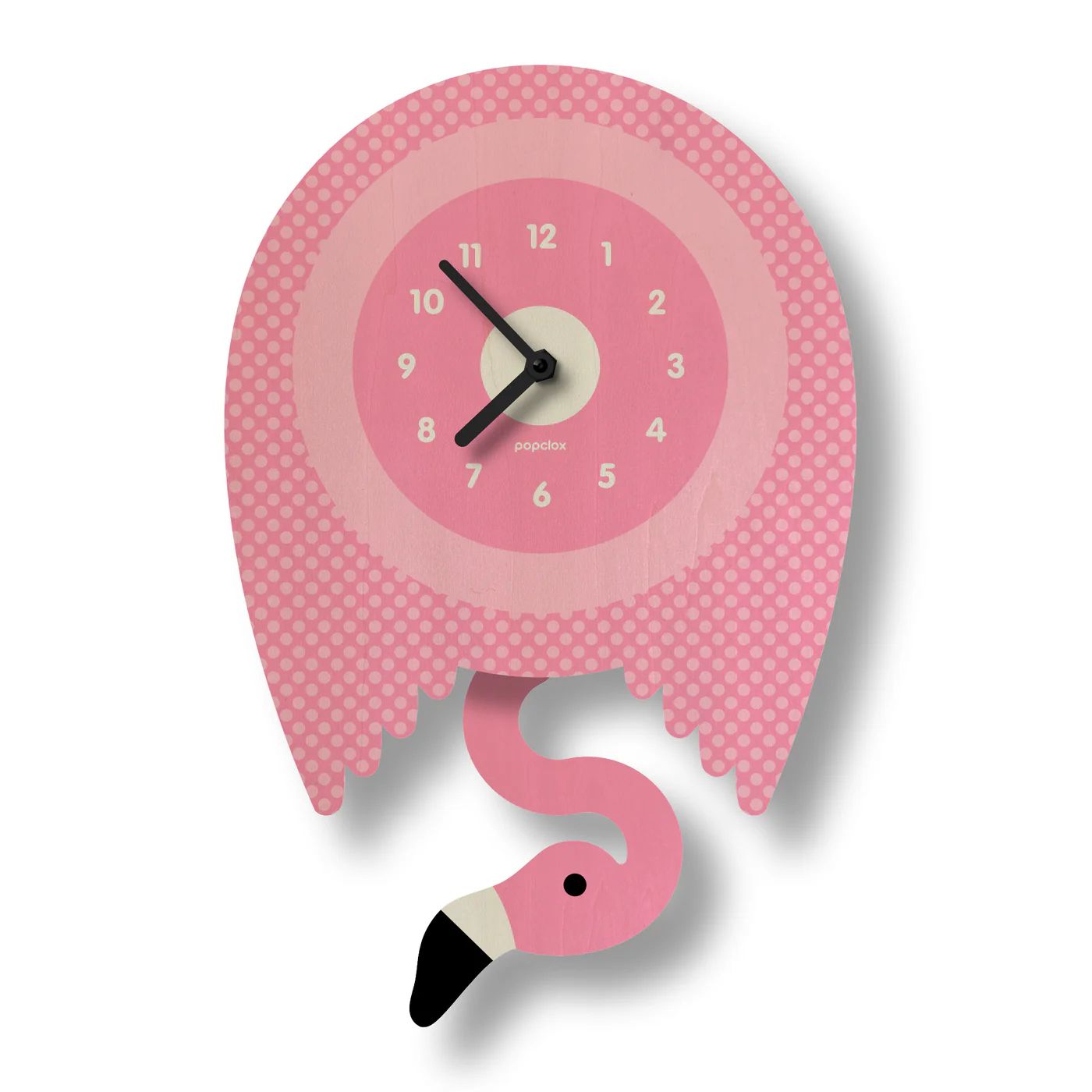 Horloge 3D à pendule quartz fait main bouleau - FLAMAND