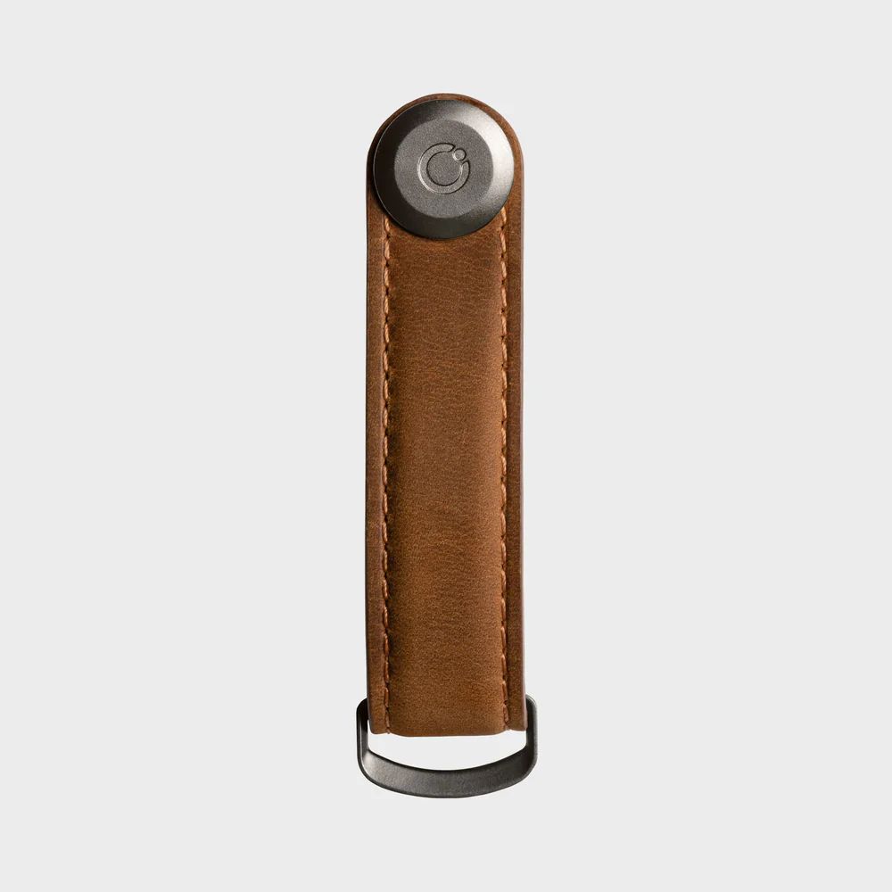 Organisateur de clefs Orbit en cuir CRAZY HORSE - Marron