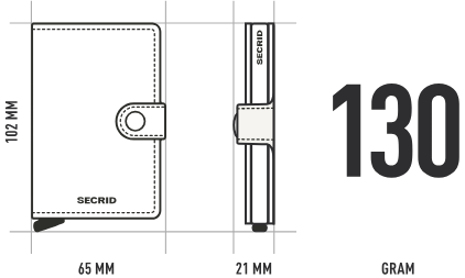 Mini-Portefeuille en CUIR GAUFRÉ noir RFID 3 ans garanti* (NL, UE)