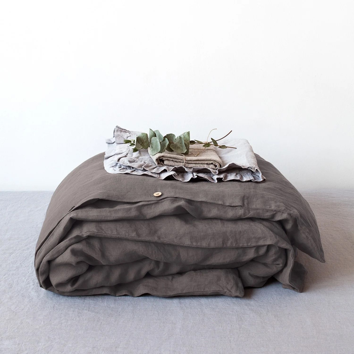 Couvre duvet KING Gris foncé