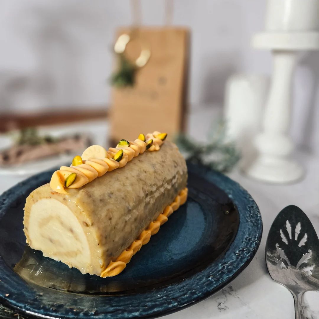 Bûche de Noël Namelaka d&#39;Or - 6 à 8 personnes