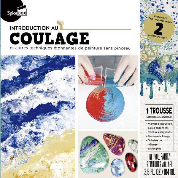 TROUSSE : Introduction au coulage et autre techniques étonnantes de peinture sans pinceau