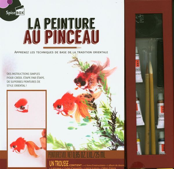 TROUSSE : La peinture au pinceau - techniques de base de la tradition orientale (Nouvelle édition)